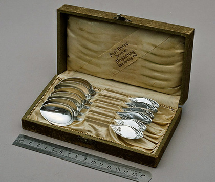 Art Nouveau Silver Teaspoons (Set of 6) - Jugendstil